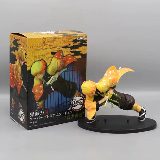 Anime Demon Slayer Figure Tanjirou PVC Model Toys Zenitsu Action Figure Kyoujurou Room Decor Birthday Gift for Fans